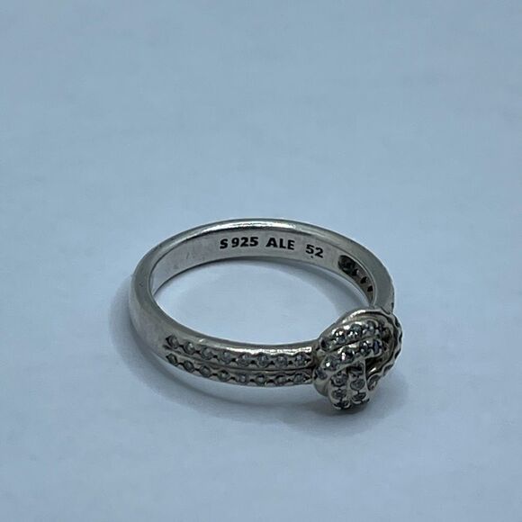 Pandora 925 cubic zirconia ring sz 6 - Picture 9 of 9